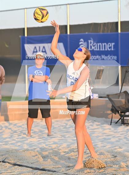 Thumbnail 1 in Arcadia vs. Saguaro (AIA DII Pairs Finals) photogallery.