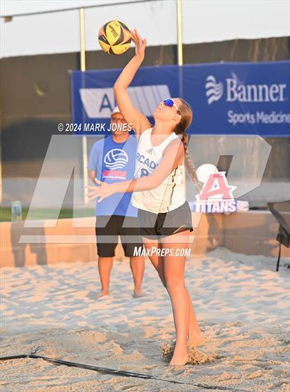 Thumbnail 2 in Arcadia vs. Saguaro (AIA DII Pairs Finals) photogallery.