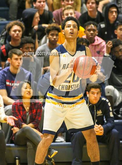 Thumbnail 1 in Mater Dei Catholic @ Rancho Christian (Rancho Christian Basketball Showcase) photogallery.