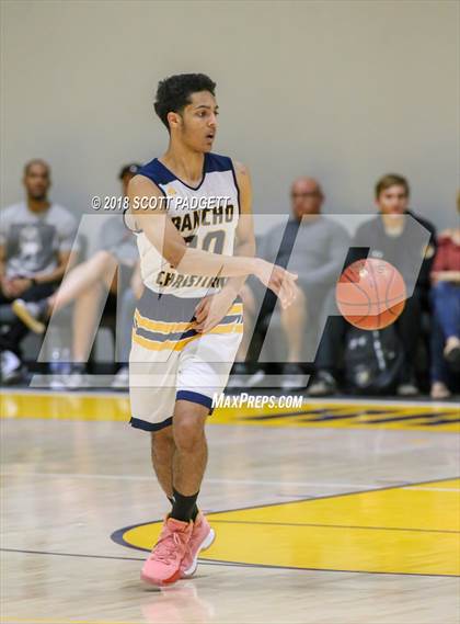 Thumbnail 1 in Mater Dei Catholic @ Rancho Christian (Rancho Christian Basketball Showcase) photogallery.