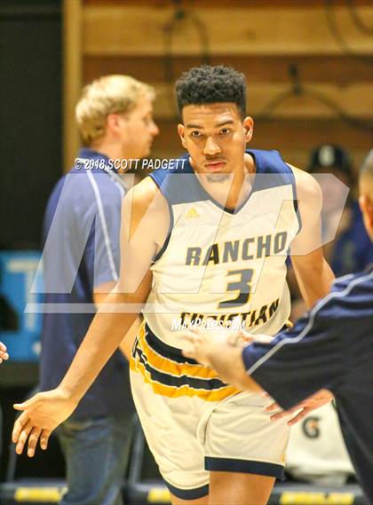 Thumbnail 3 in Mater Dei Catholic @ Rancho Christian (Rancho Christian Basketball Showcase) photogallery.
