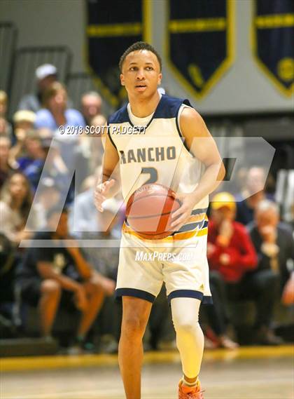 Thumbnail 3 in Mater Dei Catholic @ Rancho Christian (Rancho Christian Basketball Showcase) photogallery.