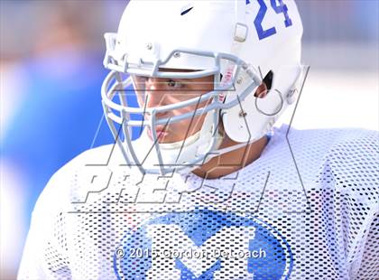 Thumbnail 3 in Midlothian vs. Frisco Centennial (Scrimmage) photogallery.