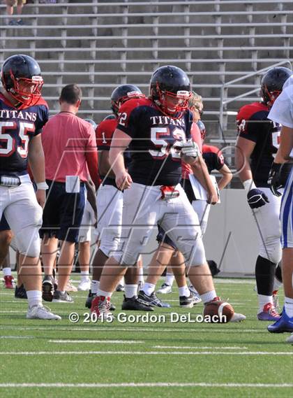 Thumbnail 1 in Midlothian vs. Frisco Centennial (Scrimmage) photogallery.