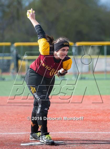 Thumbnail 2 in North Valley vs. Sheldon  (Medford Spring Break High School Fastpitch Classic) photogallery.