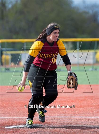Thumbnail 1 in North Valley vs. Sheldon  (Medford Spring Break High School Fastpitch Classic) photogallery.