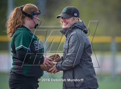 Thumbnail 3 in North Valley vs. Sheldon  (Medford Spring Break High School Fastpitch Classic) photogallery.