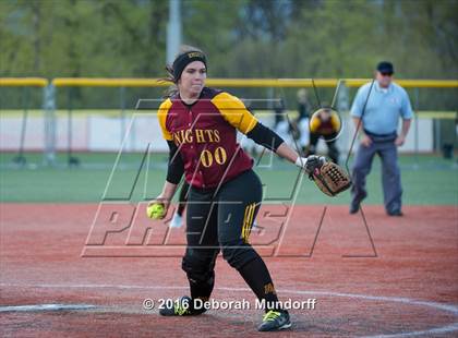 Thumbnail 3 in North Valley vs. Sheldon  (Medford Spring Break High School Fastpitch Classic) photogallery.