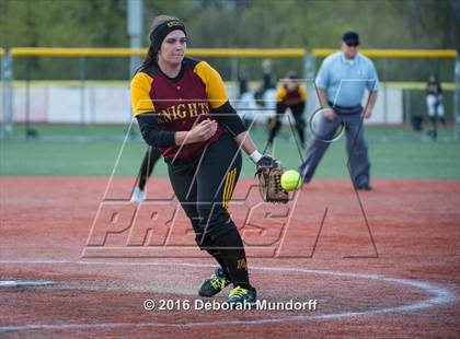 Thumbnail 2 in North Valley vs. Sheldon  (Medford Spring Break High School Fastpitch Classic) photogallery.
