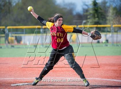 Thumbnail 1 in North Valley vs. Sheldon  (Medford Spring Break High School Fastpitch Classic) photogallery.