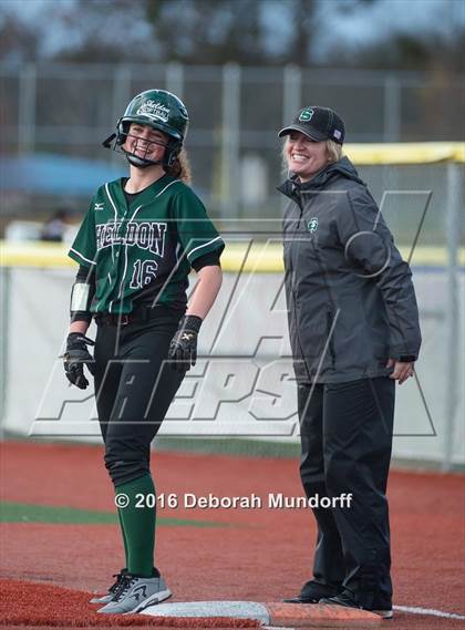 Thumbnail 3 in North Valley vs. Sheldon  (Medford Spring Break High School Fastpitch Classic) photogallery.