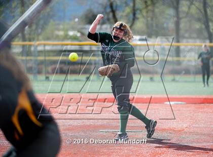 Thumbnail 2 in North Valley vs. Sheldon  (Medford Spring Break High School Fastpitch Classic) photogallery.