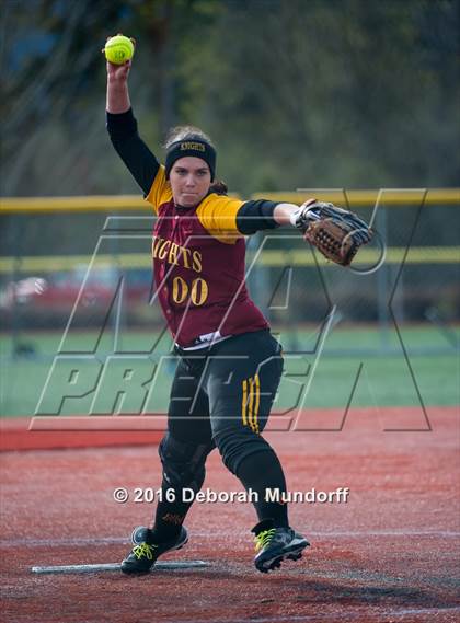 Thumbnail 3 in North Valley vs. Sheldon  (Medford Spring Break High School Fastpitch Classic) photogallery.