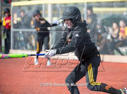 Thumbnail 2 in North Valley vs. Sheldon  (Medford Spring Break High School Fastpitch Classic) photogallery.
