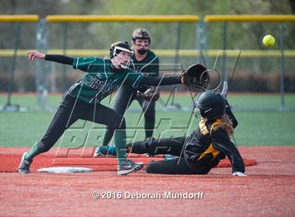 Thumbnail 2 in North Valley vs. Sheldon  (Medford Spring Break High School Fastpitch Classic) photogallery.
