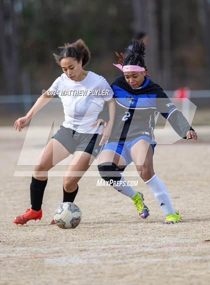 Thumbnail 1 in Jack Britt vs Westover (Kicking for Cancer Girls Soccer Jamboree)(scrimmage) photogallery.