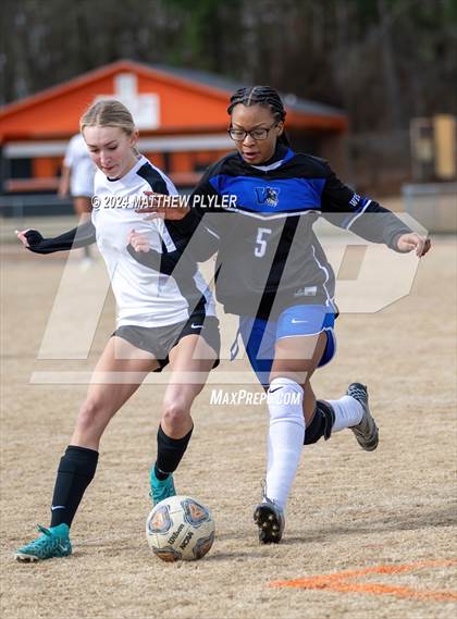 Thumbnail 2 in Jack Britt vs Westover (Kicking for Cancer Girls Soccer Jamboree)(scrimmage) photogallery.
