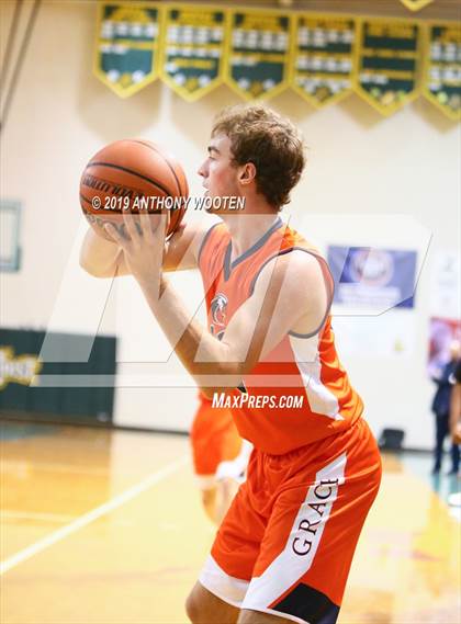 Thumbnail 2 in Cape Fear Christian Academy vs. GRACE Christian (Hoops and Dreams Showcase Fayetteville, NC) photogallery.
