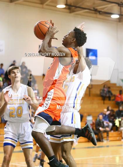Thumbnail 1 in Cape Fear Christian Academy vs. GRACE Christian (Hoops and Dreams Showcase Fayetteville, NC) photogallery.