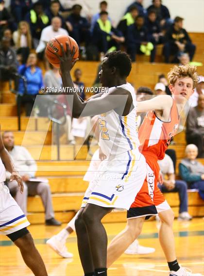 Thumbnail 3 in Cape Fear Christian Academy vs. GRACE Christian (Hoops and Dreams Showcase Fayetteville, NC) photogallery.