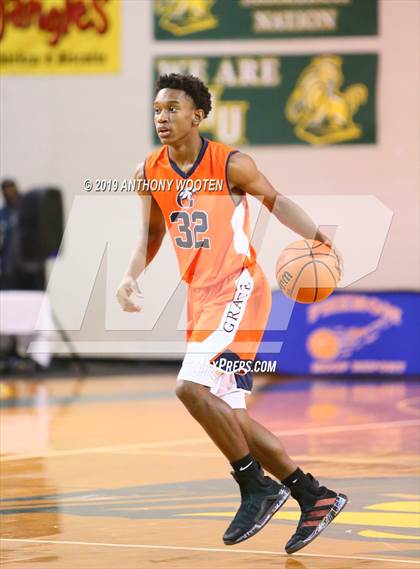 Thumbnail 3 in Cape Fear Christian Academy vs. GRACE Christian (Hoops and Dreams Showcase Fayetteville, NC) photogallery.