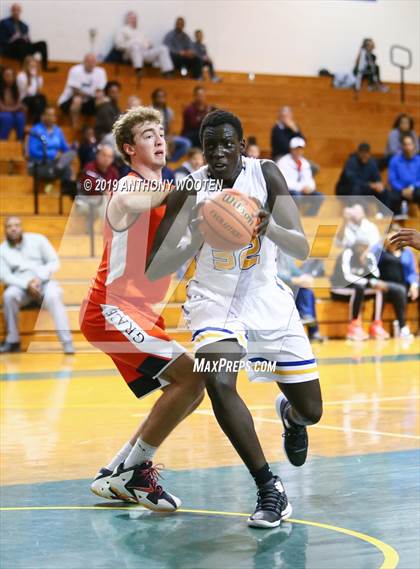 Thumbnail 2 in Cape Fear Christian Academy vs. GRACE Christian (Hoops and Dreams Showcase Fayetteville, NC) photogallery.