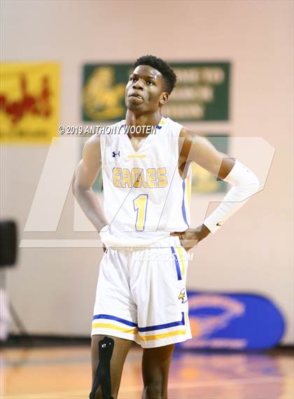 Thumbnail 3 in Cape Fear Christian Academy vs. GRACE Christian (Hoops and Dreams Showcase Fayetteville, NC) photogallery.