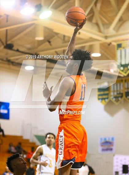 Thumbnail 1 in Cape Fear Christian Academy vs. GRACE Christian (Hoops and Dreams Showcase Fayetteville, NC) photogallery.