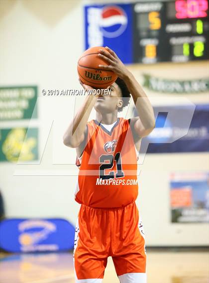 Thumbnail 1 in Cape Fear Christian Academy vs. GRACE Christian (Hoops and Dreams Showcase Fayetteville, NC) photogallery.