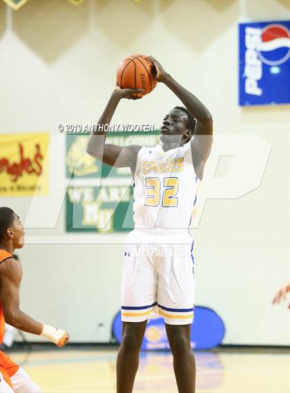 Thumbnail 2 in Cape Fear Christian Academy vs. GRACE Christian (Hoops and Dreams Showcase Fayetteville, NC) photogallery.