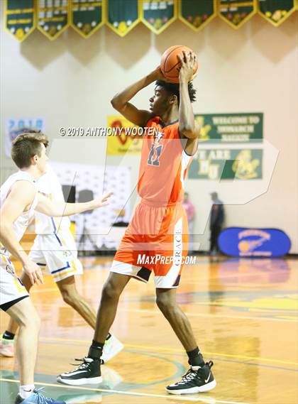 Thumbnail 3 in Cape Fear Christian Academy vs. GRACE Christian (Hoops and Dreams Showcase Fayetteville, NC) photogallery.