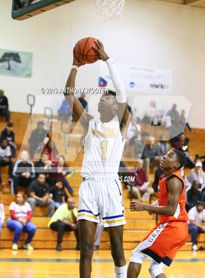 Thumbnail 3 in Cape Fear Christian Academy vs. GRACE Christian (Hoops and Dreams Showcase Fayetteville, NC) photogallery.