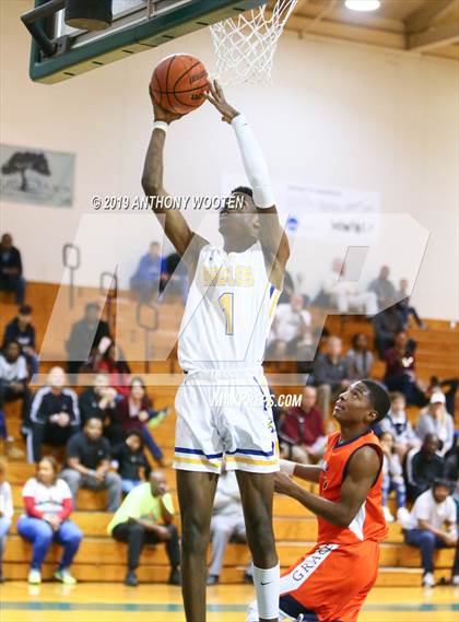 Thumbnail 1 in Cape Fear Christian Academy vs. GRACE Christian (Hoops and Dreams Showcase Fayetteville, NC) photogallery.