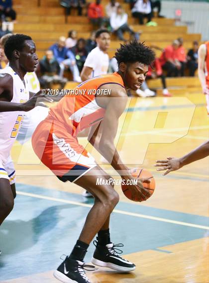 Thumbnail 3 in Cape Fear Christian Academy vs. GRACE Christian (Hoops and Dreams Showcase Fayetteville, NC) photogallery.