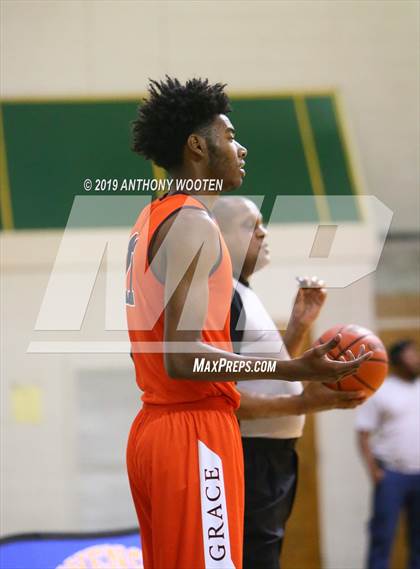 Thumbnail 3 in Cape Fear Christian Academy vs. GRACE Christian (Hoops and Dreams Showcase Fayetteville, NC) photogallery.