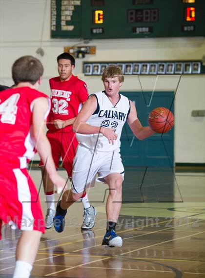 Thumbnail 3 in Hueneme vs Calvary Chapel (Santa Barbara Holiday Classic) photogallery.