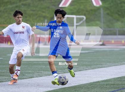 Thumbnail 1 in La Canada vs Los Alamitos (South's Boys Varsity Soccer Tournament) photogallery.