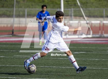 Thumbnail 1 in La Canada vs Los Alamitos (South's Boys Varsity Soccer Tournament) photogallery.