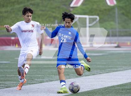 Thumbnail 2 in La Canada vs Los Alamitos (South's Boys Varsity Soccer Tournament) photogallery.