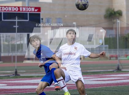 Thumbnail 1 in La Canada vs Los Alamitos (South's Boys Varsity Soccer Tournament) photogallery.