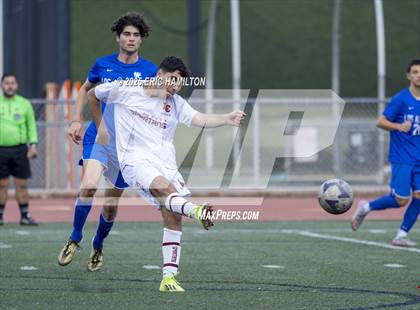 Thumbnail 1 in La Canada vs Los Alamitos (South's Boys Varsity Soccer Tournament) photogallery.