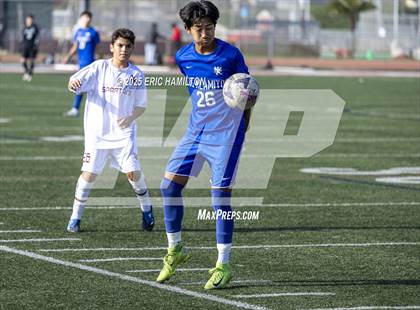 Thumbnail 1 in La Canada vs Los Alamitos (South's Boys Varsity Soccer Tournament) photogallery.