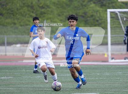 Thumbnail 1 in La Canada vs Los Alamitos (South's Boys Varsity Soccer Tournament) photogallery.