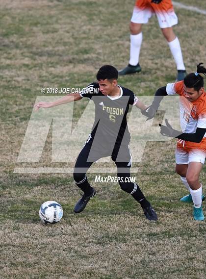 Thumbnail 3 in Edison [Thomas A.] vs Madison (NEISD Tournament) photogallery.