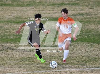 Thumbnail 3 in Edison [Thomas A.] vs Madison (NEISD Tournament) photogallery.