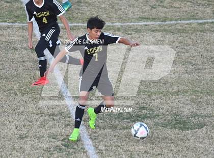 Thumbnail 2 in Edison [Thomas A.] vs Madison (NEISD Tournament) photogallery.