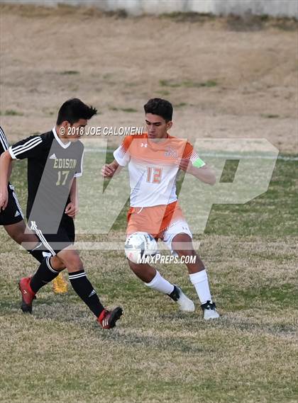 Thumbnail 3 in Edison [Thomas A.] vs Madison (NEISD Tournament) photogallery.