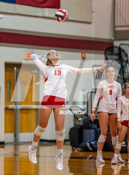 Thumbnail 1 in Torrey Pines vs Cathedral Catholic (Volleypalooza Gold Division Final) photogallery.