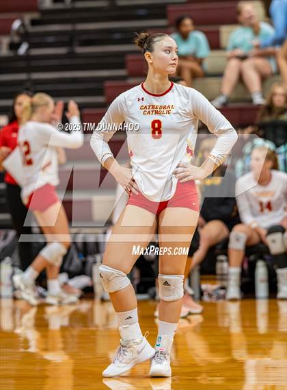 Thumbnail 2 in Torrey Pines vs Cathedral Catholic (Volleypalooza Gold Division Final) photogallery.
