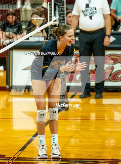 Thumbnail 3 in Torrey Pines vs Cathedral Catholic (Volleypalooza Gold Division Final) photogallery.